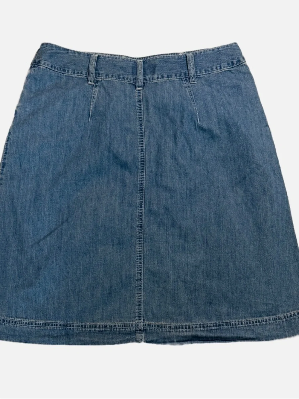 Chaps Light Denim A-Line Jean Skirt